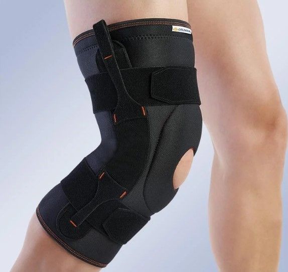 Ортез на коленный сустав разной степени жесткости